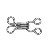 Haken en Ogen Nr. 3 Zilver - 12 stuks