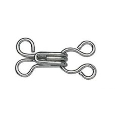 Haken en Ogen Nr. 3 Zilver - 12 stuks