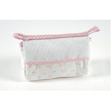 Toilettas voor Baby om te borduren Roze