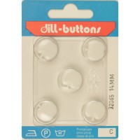 Kinderknoop appel wit - 5 stuks