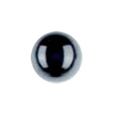 Parelknoopje Zwart 11mm p.s. - Met steelbevestiging
