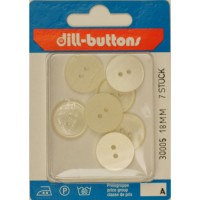 Knoop semi-transparant 18 mm - 7 stuks