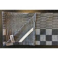 Theedoek Ruit Zwart - Prima droogdoek 100% katoen 