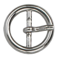LAATSTE EXEMPLAAR: Gesp Rond 20mm Zilverkleurig OP=OP