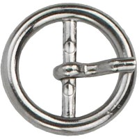 LAATSTE EXEMPLAAR: Gesp Rond 30mm Zilverkleurig OP=OP