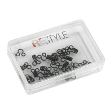 Haken en Ogen Nr. 3 Zwart - 12 stuks