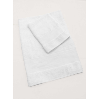 Handdoek Set met Borduurrand Wit