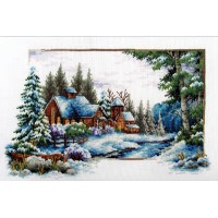 Winter snow - Voorbedrukt borduurpakket 