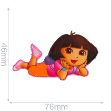 LAATSTE EXEMPLAAR: Applicatie Dora - Strijkplaatje Animatie OP=OP