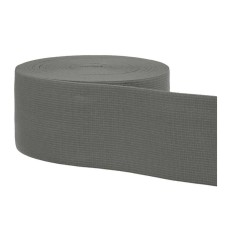 Ceintuur Elastiek 60mm Grijs - Prijs per meter