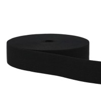 GOEDKOOP: Elastiek -Ceintuurelastiek 30 mm Zwart - Prijs per meter 
