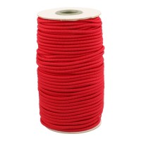 AANBIEDING: Rond Elastiek 3 mm Rood - Elastisch koord per meter 