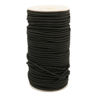 AANBIEDING: Rond Elastiek 3 mm Zwart - Elastisch koord per meter 
