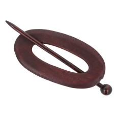 Houten sluiting Ovaal 95mm - voor vest of shawl 