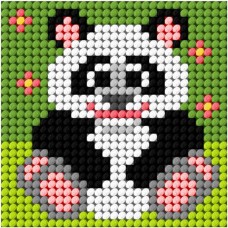 Borduren voor Kids - Leren borduren - Borduurpakket Panda 