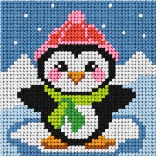 Borduren voor Beginners - Borduurpakket Pinguin 