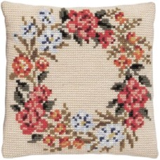 Borduurpakket - Kussenpakket Bloemkrans