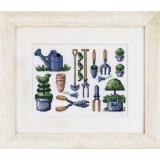 OPRUIMING: Borduurpakket Garden - compleet borduurpakket OP=OP