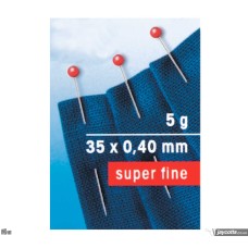 Glaskopspelden voor fijne stoffen - A kwaliteit 35 x 0,40 mm