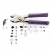 Drukknopen tang complete set - Bevat gereedschap en start-assortiment