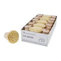 Potborstel - Natuurlijke schuurborstel voor borden en dekschalen 