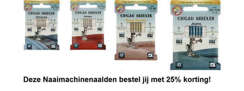 Naaimachinenaalden: dit zijn de 4 must-haves